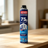 Mousse d'étanchéité GSD russe imprimée, modèle 75, en PU, 1020g, grade A2, résistante au froid, thermique, insonorisante et imperméable
