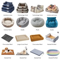 Nouveau lit pour animaux de compagnie en peluche personnalisé de haute qualité, apaisant, chaud, doux, luxueux, lavable, grand lit pour chiots et chatons, idéal pour l'hiver