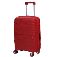 Ensemble de 3 valises de luxe en PP durables de 20, 24 et 28 pouces, bagages de cabine à roulettes avec logo personnalisé