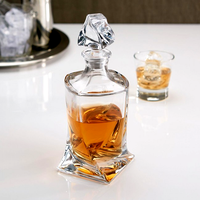 Mini bouteilles de vin vides de 500ml 700ml 750ml bouteille en verre pour liqueur de vodka tequila rhum au design unique