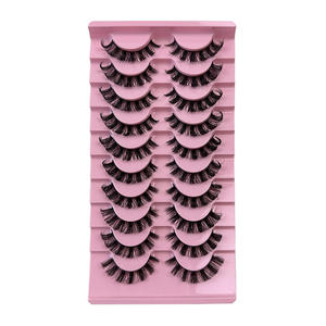 Full Volume 3D 5D Deep Wave False <b>Eyelashes</b> Real Full Strip Lashes Plastic Cotton Band 1 Tray Wholesale <b>Vendor</b> <b>Eyelashes</b> - Product Image 5