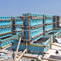 Système de coffrage en plastique ABS réutilisable Songmao, coffrage en plastique pour la construction en béton