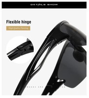 Lunettes de soleil de sport polarisées de luxe 6916 avec protection UV400 pour hommes, idéales pour une utilisation prolongée lors de courses intenses ou de randonnées.