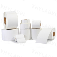 Étiquettes thermiques synthétiques pour codes-barres 4x1 4x2 4x3 4x4 4x6 pouces, autocollantes en PP, étiquettes d'expédition synthétiques à impression thermique directe