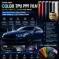 Film de protection de peinture TPU couleur, finition brillante, mate ou satinée, pour personnalisation automobile – Fournisseur direct usine