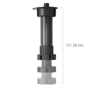 Gamba regolabile e staccabile 13/20 cm. Nero - Product Image 1