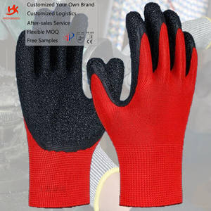 قفاز أمان للبيع بالجملة أعمال البناء الصناعي في الحديقة معدات واقية من المطاط قفازات عمل اللاتكس - Product Image 1