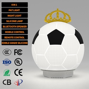 EGH Baby White Noise Soccer Speaker Silicone Football 3D Led Night <b>Light</b> - Product Image 1
