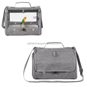 Sac à dos <span class=keywords><strong>de</strong></span> transport respirant et portable pour oiseaux : Parfait pour les calopsittes, les conures soleil, les perruches moine, pour les sorties courtes, les promenades quotidiennes et les voyages en extérieur. - Product Image 5