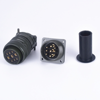 Steckverbinder nach amerikanischem Standard, Luftfahrtsteckdose MS3106A-24-11S, 9-poliger MS5015 Kfz-Adapter, Steckverbinder aus Zinklegierung