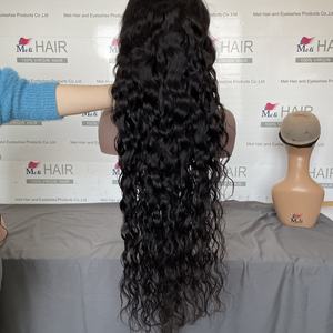 Perruque Lace Frontale Transparente 13x4 à Ondulations Naturelles, Cheveux Humains Brésiliens, Sans Colle, avec Baby Hair, Noir Naturel, pour Femmes - Product Image 2