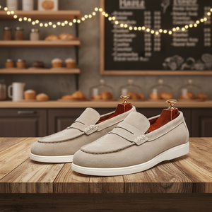 <span class=keywords><strong>Mocasines</strong></span> de Cuero de Lujo para Hombre 2025, Zapatos para Caminar de Estilo Retro de Alta Calidad, Antideslizantes y con Absorción de Impactos - Product Image 5