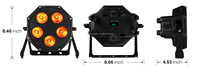 SHEHDS Vente en gros d'usine 5*12w 6 en 1 RGBAL+UV Dmx512 Led Par Light pour éclairage DJ pour spectacle de scène de fête Animation