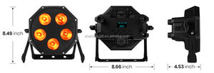 Оптовая Продажа с фабрики SHEHDS 5*12 Вт 6 в 1 RGBAL + UV Dmx512 светодиодный светильник для Dj Light для вечеринки сценическое шоу анимация - Product Image 6