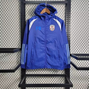 Veste coupe-vent à capuche de haute qualité pour le football, veste d'entraînement de football pour équipe, coupe-vent chaud et imperméable avec LOGO - Product Image 4
