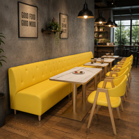 Sièges, tables et chaises en cuir PU de qualité commerciale, faciles à nettoyer, services OEM/ODM complets disponibles, couleur de cuir personnalisée