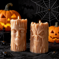 Moule en silicone antiadhésif de qualité supérieure pour la décoration de gâteaux d'Halloween, en forme de visage de démon, pour un démoulage facile