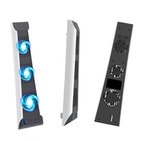 Ventilateur de refroidissement en plastique ABS à contrôle de température facile Accessoires de jeu de fonction agréable pour support de console PS5