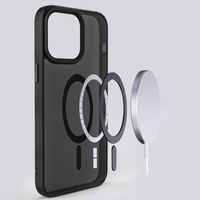 Coque de téléphone magnétique transparente en gros pour iphone 14 pro max couverture de téléphone Magsafe pour samsung S23u S22u