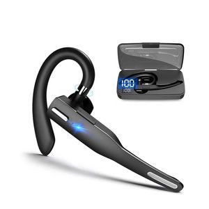 Auriculares inalámbricos de negocios de un solo oído manos libres estéreo micrófono con cancelación de ruido bt5.<span class=keywords><strong>1</strong></span> pantalla LED auriculares inalámbricos auriculares - Product Image 1