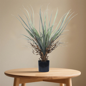 Plante artificielle en pot de type Miscanthus Sinensis, taille moyenne, décoration intérieure pour la maison, le bureau, l'hôtel - Product Image 1