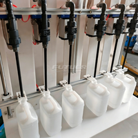 Machine de remplissage semi-automatique anti-corrosion à flux gravitaire pour détergent lessive et produits de nettoyage ménager