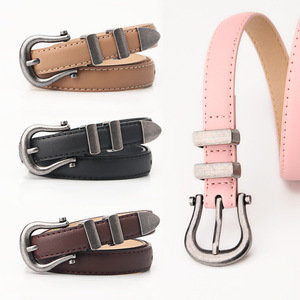 <span class=keywords><strong>Ceinture</strong></span> de style rétro pour femmes de 2cm de large, <span class=keywords><strong>ceinture</strong></span> fine mode couleur argent antique, boucle ardillon en alliage, robe <span class=keywords><strong>chic</strong></span> et décontractée, ceintures de pantalons en PU - Product Image 1