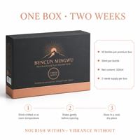 Concentré liquide d'extraits naturels botaniques et marins avec ginseng rouge, maca, huître et concombre de mer