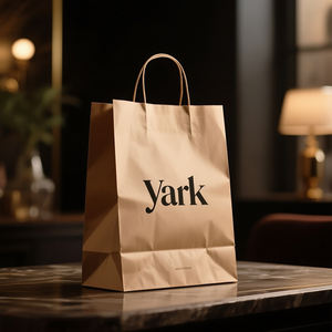 กระเป๋าช้อปปิ้งพิมพ์ลายโลโก้ตามสั่ง ใช้ซ้ำได้ ลายเรียบๆ สำหรับใส่ของขวัญ - Product Image 4