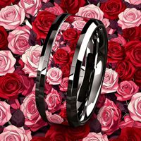 Bagues de mariage bombées européennes en acier inoxydable, couleur galaxie, incrustation de pierre et de bois, anti-décoloration, pour homme, cadeau de fête, vente en gros, bijoux de doigt