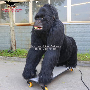Hot Sale Vivid Animal Model Life Size Animatronic Animal <strong>Gorilla</strong> Sculpture - Product Image 1
