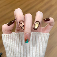 Faux ongles à presser portables courts, nouvelle collection automne/hiver, nude, rouge bordeaux profond, dégradé, carrés, brillants