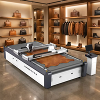 Máquina de corte de cuero CCD con auto-encastre, cuchilla oscilante de doble cabezal, cortadora CNC para cuero genuino, zapatos, bolsos, sofás y tapicería.