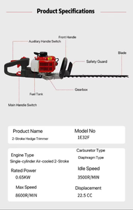 Nouvelle tondeuse à haies industrielle à double lame, tondeuse à haies pour arbres à thé de jardin, tondeuse à haies à essence haute puissance - Product Image 4