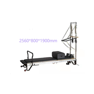 Reformer de Pilates de Aluminio de Lujo con Diseño de Media Trapecio para Estudios de Alto Nivel, Durabilidad Industrial y Modelado Profesional - Product Image 2