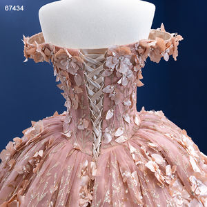 Jancember RSM67434 Elegante Apliques Flor Empire Ball Gown Quinceanera Vestidos - Product Image 6