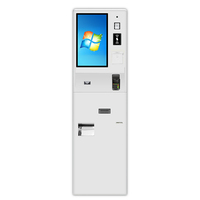 Machine de paiement automatique, 21.5 pouces, pour film, cinéma, nourriture avec scanner de codes-barres, distributeur d'impression thermique