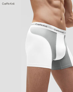 SAXXX Calzoncillos bóxer modales ajustados para hombre, precio al por mayor, ropa interior elástica de tiro medio de diseñador con logotipo personalizado, letra sólida transpirable - Product Image 1