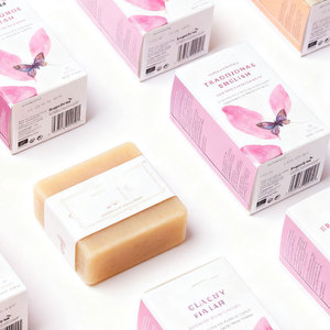 Emballage écologique réutilisable et durable, boîtes à savon en papier kraft personnalisées imprimées, boîte en carton pour savons - Product Image 1