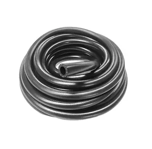 Automotive oil cooler rubber fuel filler hose pipe with nylon quick connector steel clamp