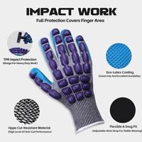 Gants de sécurité XINGYU pour la fabrication métallique, 13 jauges, HPPE, haute résistance aux impacts, revêtement ECO-Latex, anti-coupure, pour mécaniciens industriels