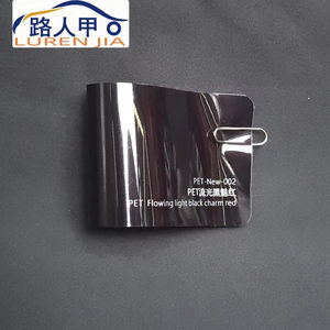 Película decorativa automotriz/película para envolver el coche Lurenjia LSF modelo Streaming Black Charm <span class=keywords><strong>Red</strong></span> 7.5MIL espesor pegatinas de alta calidad - Product Image 1
