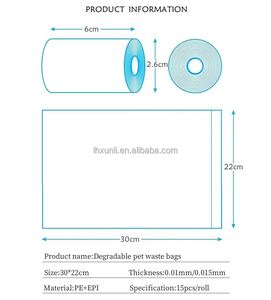 Bolsas Biodegradables para Excremento de Perro, Fáciles de Usar, Portátiles, con Asas y Lazos, Ecológicas, de Plástico, de Lujo, Modernas, a Prueba de Fugas, para Paseos Limpios - Product Image 4