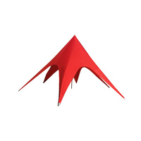 Tienda de campaña al aire libre estrella araña venta al por mayor logotipo personalizado Impresión digital protección UV impermeable 600D Oxford sombra de playa