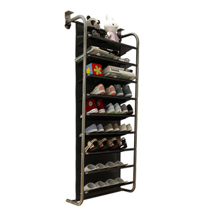Jinsheng Over Door <b>Shoe</b> Rack Black 6 Tier <b>Hook</b> Type Storage For Sneakers And High Heels Behind Door Space Saving - Product Image 5