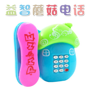 Juguete musical con forma de hongo para niños de 0 a 24 meses, teléfono simulado de plástico, juguete educativo unisex - Product Image 5