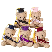 Mini peluche bon marché ours de jour de remise des diplômes présente un décor souvenir petit ourson de graduation porte-clés en peluche cadeau pour les étudiants
