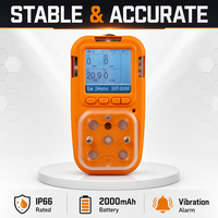 Détecteur de gaz portable HIREP 4 en 1 avec pompe d'aspiration, analyseur multi-gaz Ex O2 H2S CO NH3, certifié ATEX, IP66, vente en gros OEM, usine