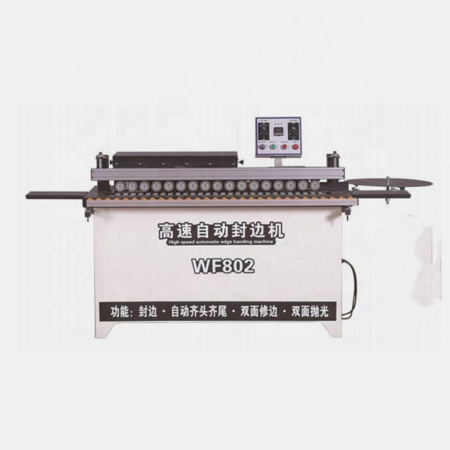 Mini High-speed Woodworking Automatic Edge Banding Machine Wood Wooden Board Double-sided Trimming and Polishing Edge Bander