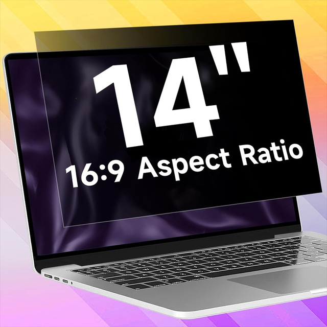 Easy Installation 14 Inch Privacy Screen Protectors for Laptop Computer Display Screen Buckle Privacy Filter